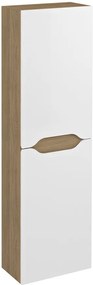 Sapho Sapho, WAVE skrinka vysoká 40x140x20cm, ľavá/pravá, biela/dub cuneo, WA250-3025