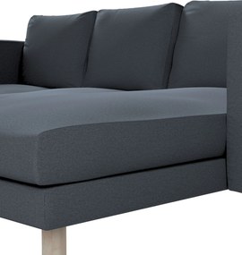 Poťah na sedačku Norsborg s ležadlom - 3 os. farba produktu modrá látka zapletaná