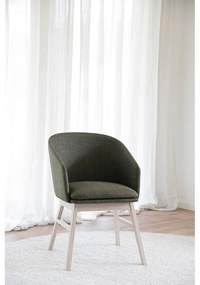 Zelené čalúnené jedálenské kreslá v súprave 2 ks Windham – Rowico