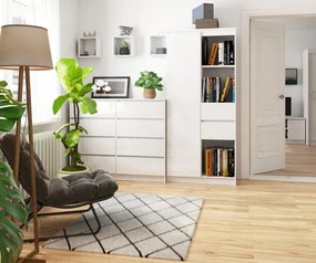 Regál R15 R80 CLP biely / biely lesk