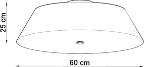 Stropné svietidlo VEGA 60 čierne