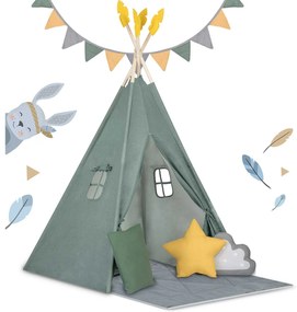 Detský stan típí Nukido NK-406 - zelený