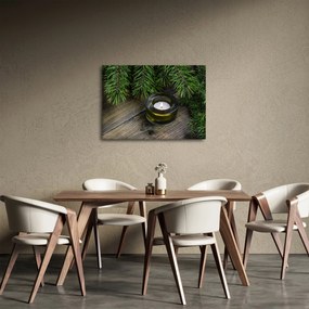 Obraz - vianočná sviečka (70x50 cm)