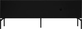 Čierny TV stolík 160x60x42 cm Met – noo.ma