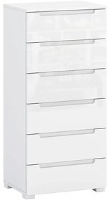 Komoda Hill 04 6S biely lesk