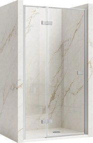 Jednokrídlové sprchové dvere REA ATLAS ĽAVÉ 80 cm, chróm/transparent - bez vaničky