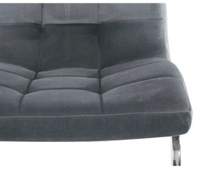 Sivé zamatové jedálenské stoličky v súprave 2 ks Lola – Støraa