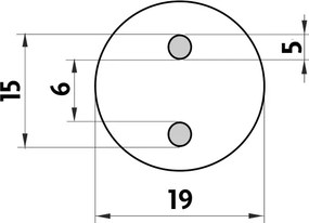 Nimco Háčik dvojitý BORMO čierna - BRC 11053-90