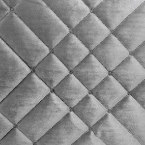 Dekorstudio Elegantný zamatový prehoz na posteľ RIA6 - strieborný Rozmer prehozu (šírka x dĺžka): 220x240cm