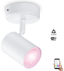 WiZ WiZ - LED RGBW Stmievateľné bodové svietidlo IMAGEO 1xGU10/4,9W/230V Wi-Fi WI0034