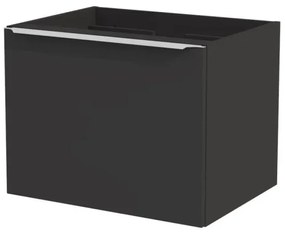 Koupelnová sestava SantaFe s deskou, umyvadly, zrcadlem a skříňkami 140 cm černá