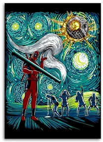 Gario Obraz na plátne Deadpool, hviezdna noc - DDJVigo Rozmery: 70 x 100 cm