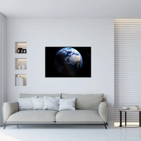 Obraz Zeme a Mesiaca (90x60 cm)