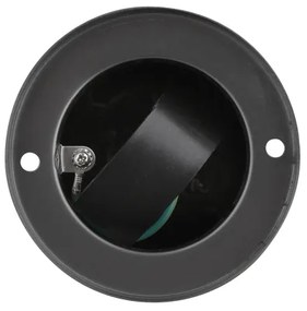 Solight PG10B - Vonkajší zásuvkový stĺpik 2Z 230V IP44 čierna okrúhly