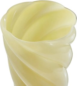 SWIRL Váza 30 cm - žltá