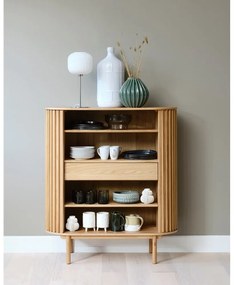 Skrinka v dekore duba v prírodnej farbe 110x125 cm Carno – Unique Furniture