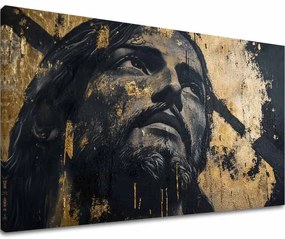 Božská majestátnosť | Domaľované akrylom a zlatými plátkami 60x90 cm