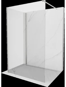 Mexen Kioto sprchová stena Walk-in 135 x 110 cm, transparentná, matný nikel - 800-135-212-97-00-110
