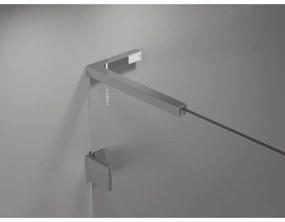 Mexen Lunar-B L, sklápací sprchový kút ľavý 90 x 80 cm, 8mm číre sklo, chrómový profil, 832L-090-080-01-00-L