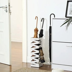Kovový stojan na dáždniky Loft White, 49x15,5 cm