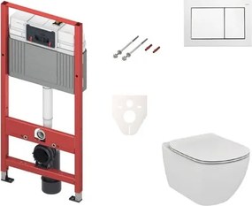 Cenovo zvýhodnený závesný WC set TECE do ľahkých stien / predstenová montáž + WC Ideal Standard Tesi SIKOTSF0