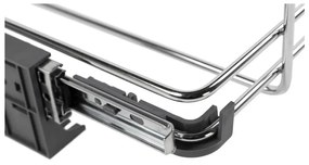 Sivý vstavaný plastový odpadkový kôš na triedený odpad 42+42 l Ecofil – Elletipi