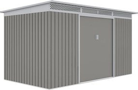 Záhradný domček G21 GRAH 700 - 340 x 206 cm, metalický šedý