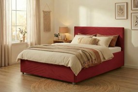 Postel VEGA 180x200 cm Červená Bez matraca