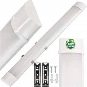 ECOLIGHT LED dielenské svietidlo 60cm - 230V - 20W - IP20 - studená biela