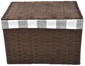 Úložný box s vekom hnedy Rozmery (cm): 43x32, v. 30