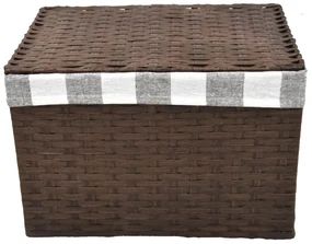 Úložný box s vekom hnedy Rozmery (cm): 43x32, v. 30
