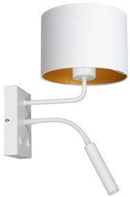 Luminex Nástenná lampa ARDEN 1xE27/60W+1xG9/8W/230V biela/zlatá LU3442