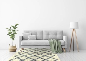 Osta, Kusový koberec Rhapsody 2513 104, 60x120, biela, obývacia izba