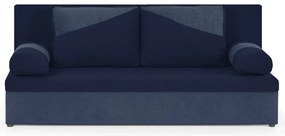 Rozkládací pohovka ROLO Tmavomodrá/Modrá