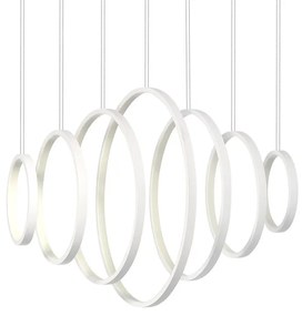 Závesné LED svietidlo Pixels, 7x LED 96w, 4000k, w