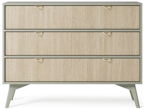 Komoda Forest II s šuplíky 106 cm eukalyptus/béžová