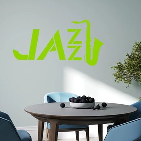 Veselá Stena Samolepka Jazz Farba: zelená, Veľkosť: 100 x 51 cm