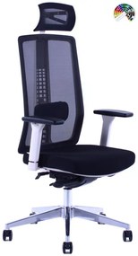 SEGO Kancelárska stolička SPIRIT BLACK & WHITE čalúnenie BONDAI FESTON