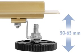 Rea Neox Pro, odtokový žľab 90 cm s rotačným sifónom, zlatá matná, REA-G2739