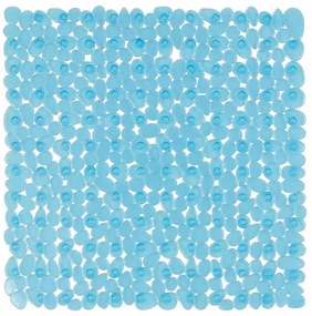Spirella Protiskluzová podložka do sprchy RIVERSTONE, modrá, 54 x 54 cm