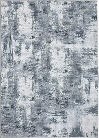 TA Sivý protišmykový abstraktný Koberec 230811-5 BARI PRINT Rozmer: 160x230 cm