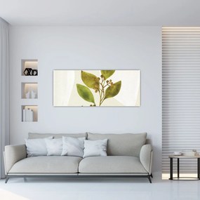 Obraz - Akvarelová vetvička N⁰1 (120x50 cm)