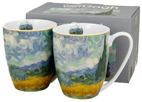 Duo Porcelánový hrnček Van Gogh Wheat Field 350 ml sada 2ks