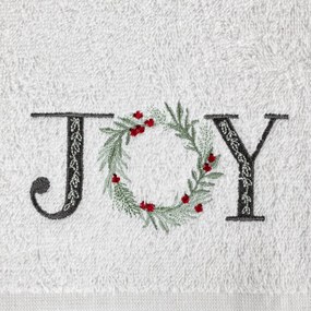 Bavlnený vianočný uterák biely JOY Šírka: 50 cm | Dĺžka: 90 cm