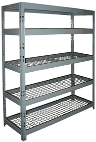 Policový regál 1800x1400x500mm, nosnost 1750kg, šedý Farba: sivá