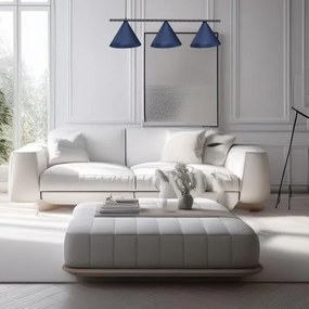 Luster na lanku CAPITAL 3xGX53/15W/230V modrý