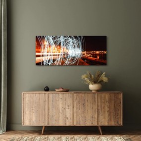 Obraz svetelných vĺn (120x50 cm)