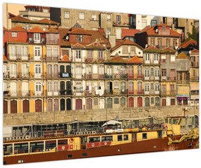 Obraz - Nábrežná štvrť, Portugalsko (90x60 cm)