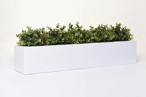 Balkónový hrantík FLOBO, sklolaminát, šírka 80 cm, biely mat