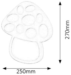 RABALUX Detské nástenné svietidlo BABETTE (MUCHOTRÁVKA)